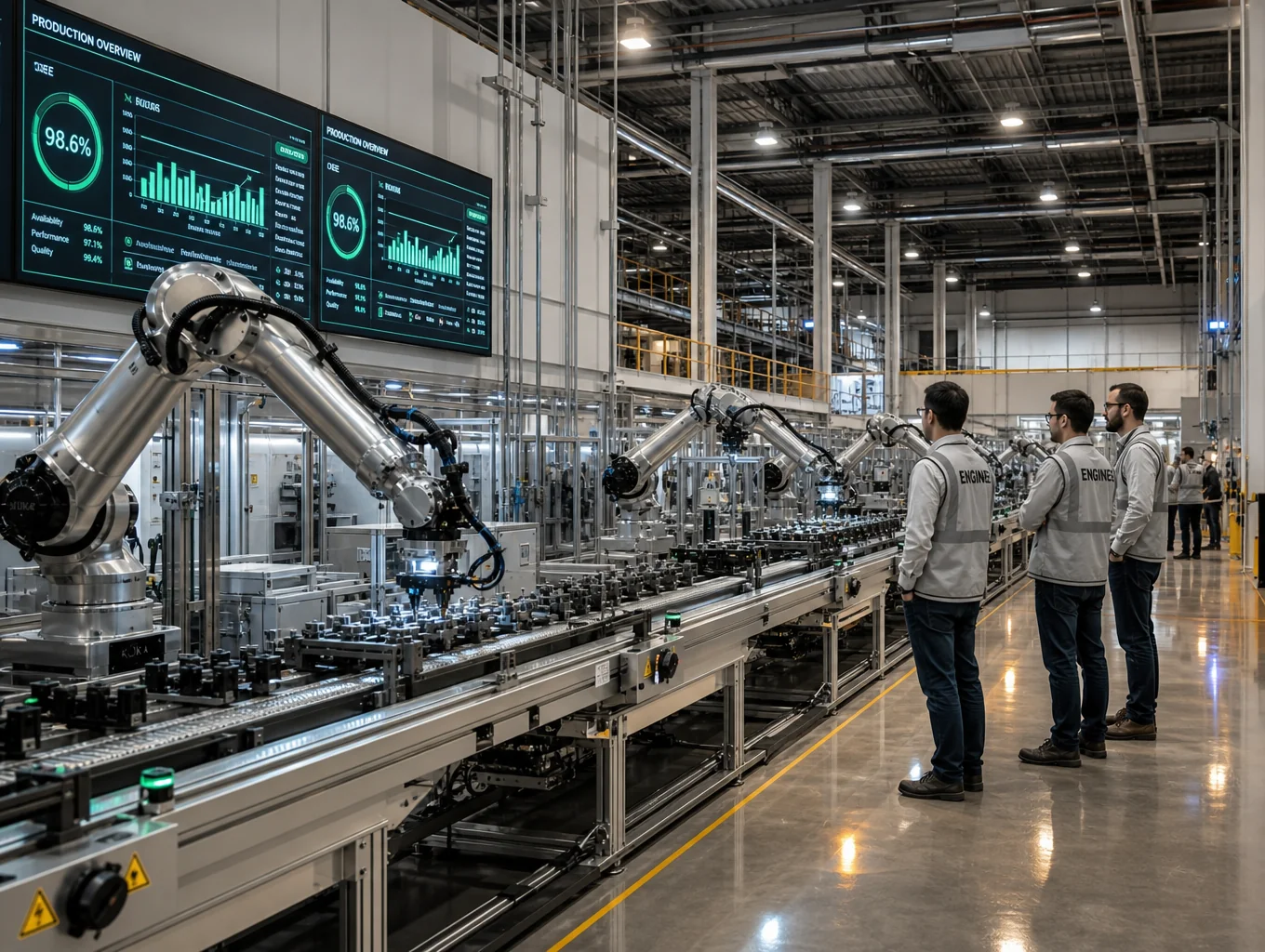 Industrial manufacturing facility floor representing production financing